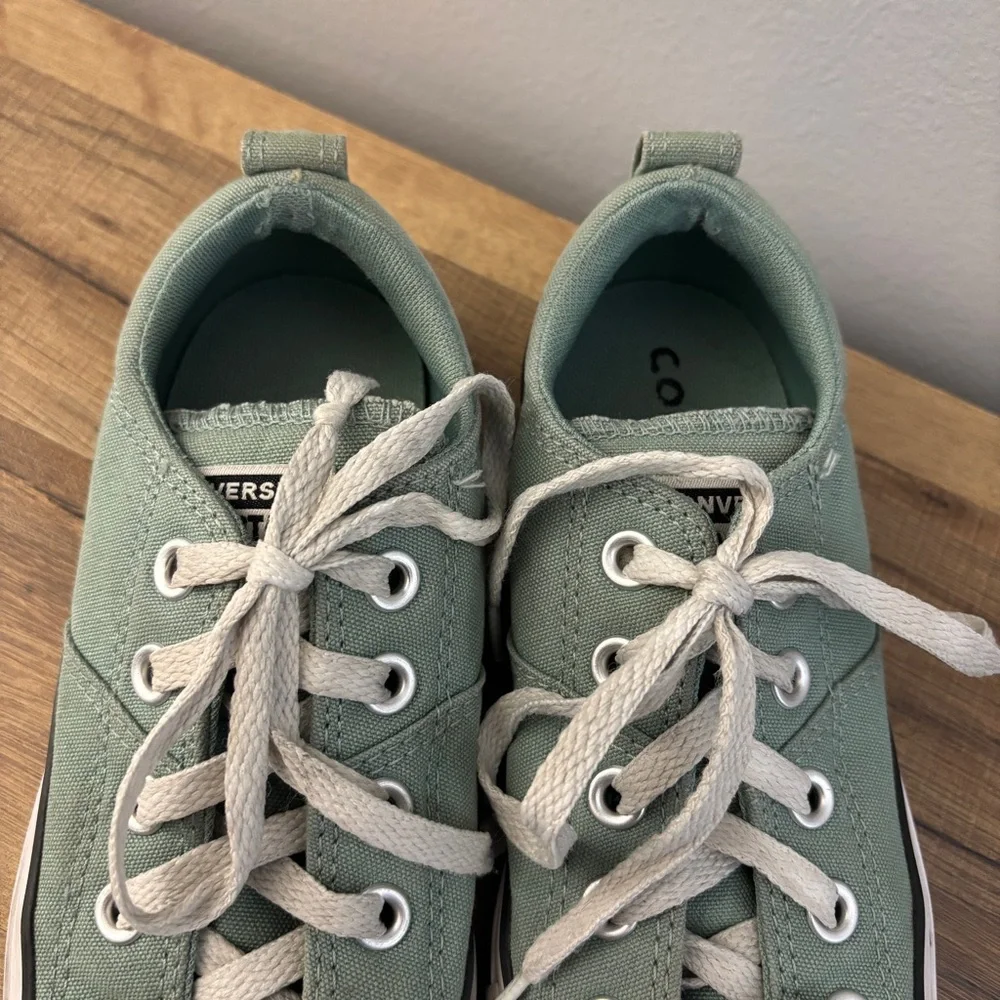 Converse Chuck Taylor All Star Madison Ox Low Sneaker Shoes Light Green - Picture 5 of 10